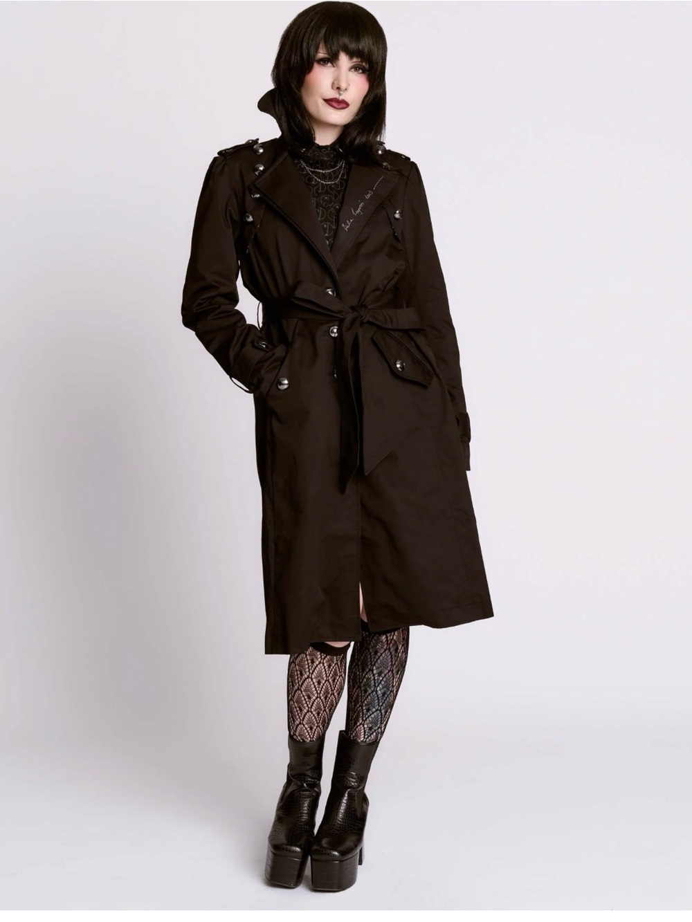 Black Trench Coat Midnight hour Bella Lugosi Bauhaus sold out limited edition